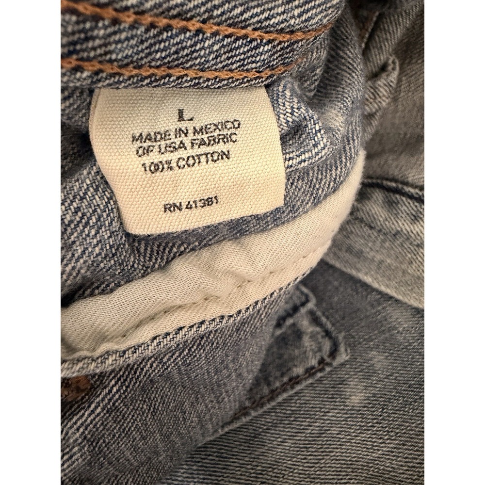 VTG 90s Polo Ralph Lauren Jean Jacket Adult (Large) Blue Denim USA Fabric - Picture 10 of 13